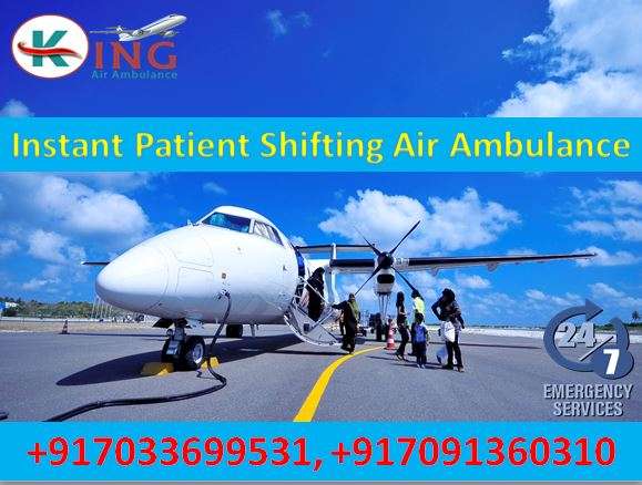 Book Superb Air Ambulance in Guwahati with MD Doctor by King